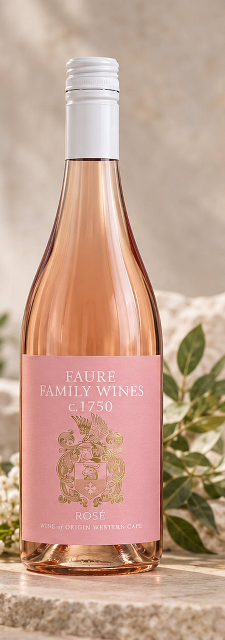 Faure Family Wines Rosé bottle with pink label